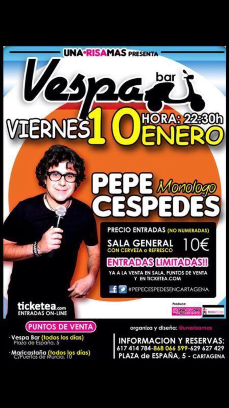 Pepe Cespedes, Monologo